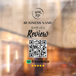 QR Code TripAdvisor Reviewen Business Review Raamsticker