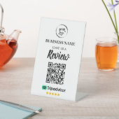 QR Code TripAdvisor Reviewen Business Review Reclamebord Met Voetstuk (Insitu)