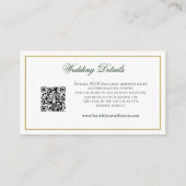 QR Code Tropical Greenery Monstera Wedding Details Informatiekaartje (Voorkant)