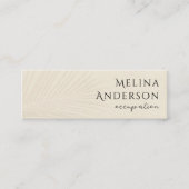 QR-code Tropisch palm mini-Visitekaartje Mini Visitekaartje (Voorkant)