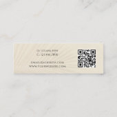 QR-code Tropisch palm mini-Visitekaartje Mini Visitekaartje (Achterkant)