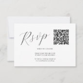 QR-code Trouwen RSVP Kaarten Eenvoudig (Voorkant)