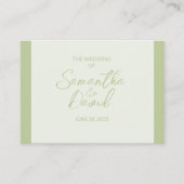 QR Code Trouwkleding Sage Enclosure Kaart (Voorkant)