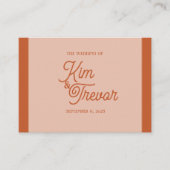 QR Code Trouwkleding Terracotta behuizing Kaart (Voorkant)