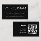 QR-code trouwwebsite bijlage kaart (Voorkant / Achterkant)