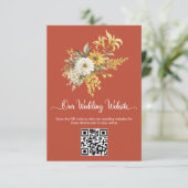 QR-code trouwwebsite bijlage kaart (Staand voorkant)
