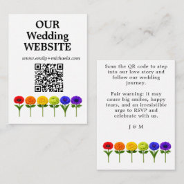 🌈  QR-code Trouwwebsite  Bloei Samen Informatiekaartje