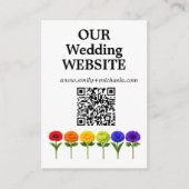 🌈 QR-code Trouwwebsite Bloei Samen Informatiekaartje (Voorkant)