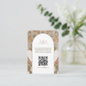 QR-code trouwwebsite info Art Nouveau bijlage (Staand voorkant)