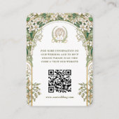 QR-code trouwwebsite info Art Nouveau bijlage (Voorkant)