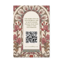 QR-code Trouwwebsite Info Art Nouveau