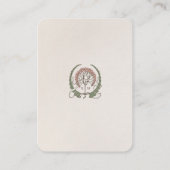 QR-code Trouwwebsite Info Art Nouveau Omlijsting Informatiekaartje (Achterkant)