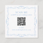 QR-code trouwwebsite Informatiekaartje (Voorkant)