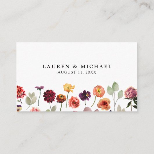 QR-code & Trouwwebsite Zomer RSVP Informatiekaartje (Achterkant)