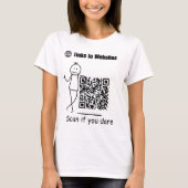 Qr Code Tshirts Links naar websites Scannen als je (Voorkant)
