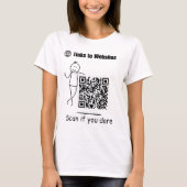 Qr Code Tshirts Links naar websites Scannen als je (Voorkant)