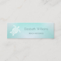 QR Code | Turquoise Witte Turtle Beach Thema