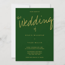QR-code Typografie Green Wedding