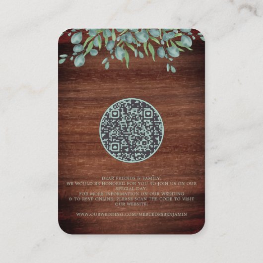 QR-code Uitnodiging tot uitzending van eucalyptusb Informatiekaartje (Achterkant)