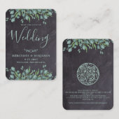 QR-code Uitnodiging tot uitzending van eucalyptusb Informatiekaartje (Voorkant / Achterkant)