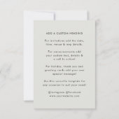 QR-code uitnodiging | Veelzijdige scanbare uitnodi (Achterkant)