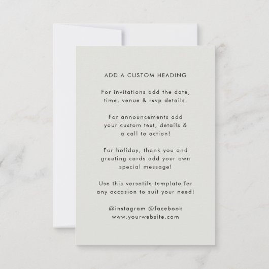 QR-code uitnodiging | Veelzijdige scanbare uitnodi (Achterkant)