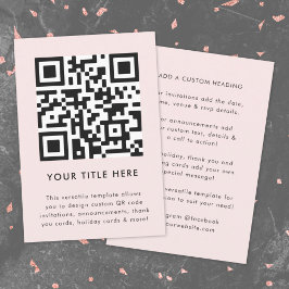 QR-code uitnodiging | Veelzijdige scanbare uitnodi