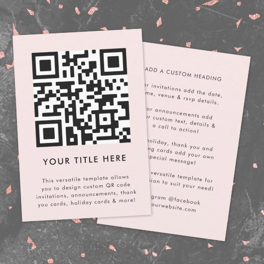QR-code uitnodiging | Veelzijdige scanbare uitnodi