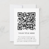 QR-code uitnodiging | Veelzijdige scanbare uitnodi (Voorkant)