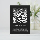 QR-code uitnodiging | Veelzijdige scannbare uitnod (Staand voorkant)