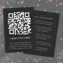 QR-code uitnodiging | Veelzijdige scannbare uitnod