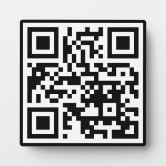 QR-code Uitsluitend vierkant tablet-plak met Easel Fotoplaat