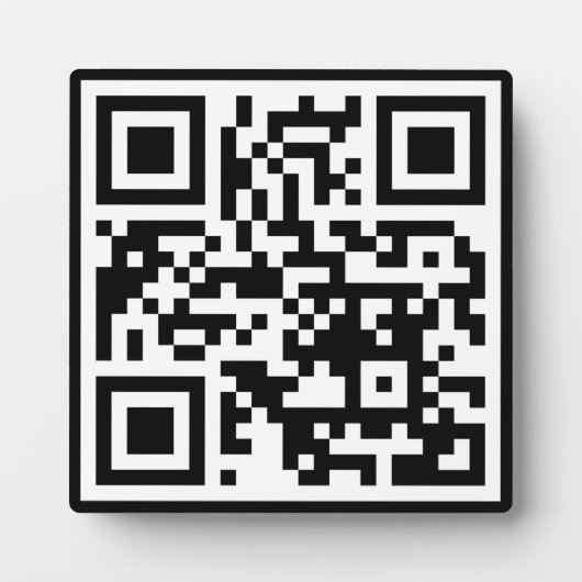 QR-code Uitsluitend vierkant tablet-plak met Easel Fotoplaat (Voorkant)