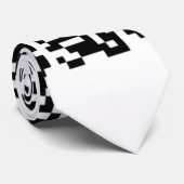 QR Code Unique Uw Eigen Ontwerp Stropdas Aangepast (Opgerold)