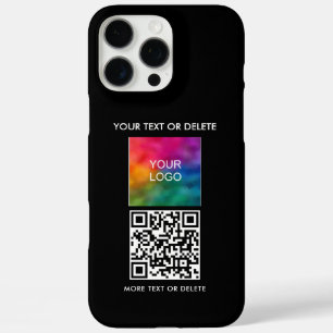 QR Code Upload Business Logo Creëer voor jezelf iPhone 16 Pro Max Hoesje