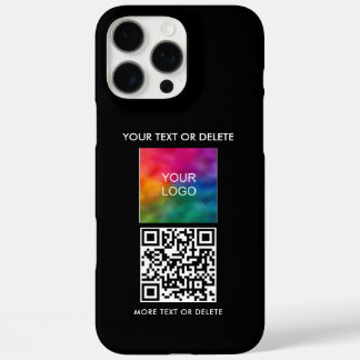 QR Code Upload Business Logo Creëer voor jezelf iPhone 16 Pro Max Hoesje