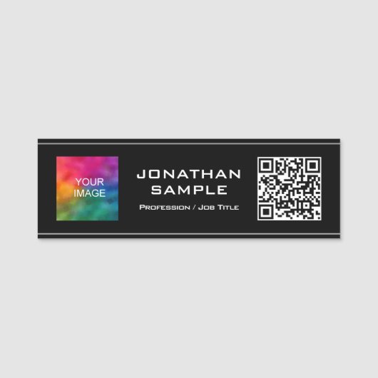 QR-code Upload hier de foto van uw lid of uw Logo Naamplaatje (Voorkant)