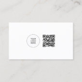 QR Code Upload uw logo hier Professioneel Visitekaartje (Achterkant)