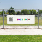 QR-code URL en Logo Business Promotion Banner (Insitu)