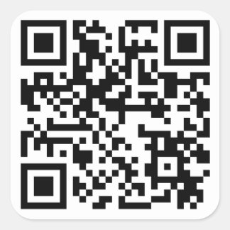 QR-code URL sticker 2.5 x 2.5 inch
