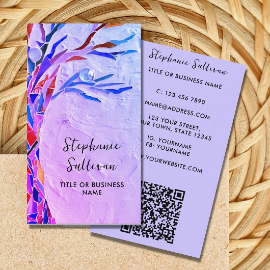 QR code uw beroep Paarse Visitekaartje