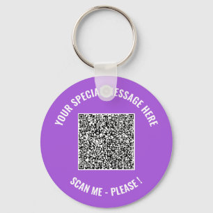 QR-code Uw Enterprise Message Sleutelhanger Cadeau