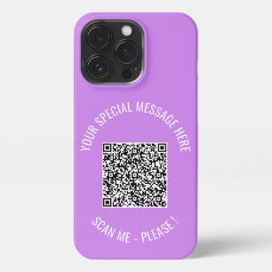 QR-code Uw kleuren Speciaal bericht Verrassingsove iPhone 13 Pro Hoesje