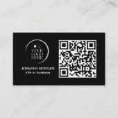 QR CODE uw logo aangepaste professionele moderne z Visitekaartje (Voorkant)