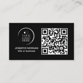 QR CODE uw logo aangepaste professionele moderne z Visitekaartje