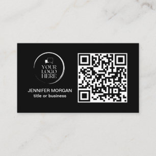 QR CODE uw logo aangepaste professionele moderne z Visitekaartje
