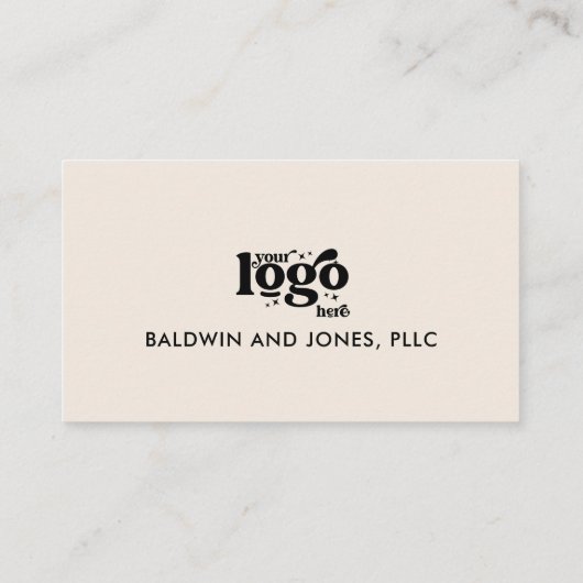 QR Code Uw Logo Gewoon Wit Generisch Ontwerp Visitekaartje (Achterkant)