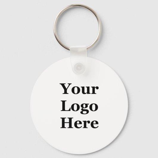 QR-code Uw Logo hier 2-zijdige zakelijke Sjabloon Sleutelhanger (Achterkant)