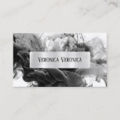 QR Code Uw Logo Smokey Gothic Social Media Visitekaartje (Voorkant)