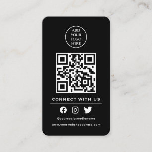 QR Code Uw Logo Volg Scannen om contact met ons op Visitekaartje